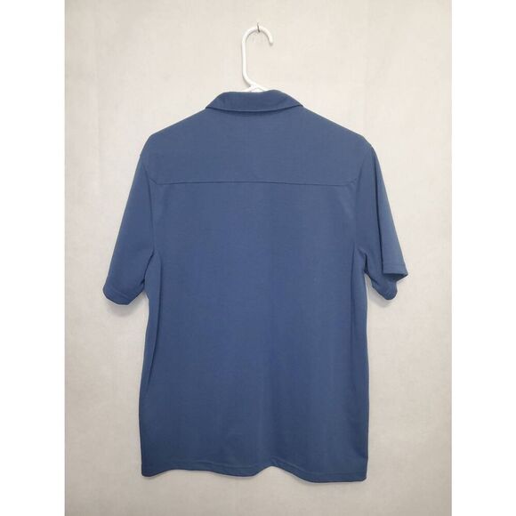 Eddie Bauer Men's Travex Button Down Navy Short Sleeve Shirt Lightweight Outdoor - Picture 4 of 6